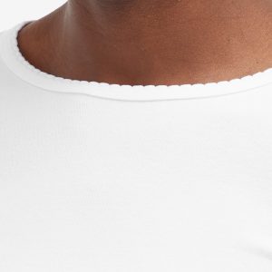 DONNI. Baby Rib Scallop Long Sleeve Top
