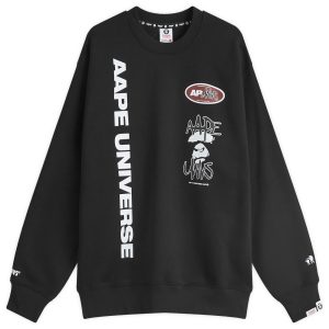 AAPE Universe Back Stamp Sweatshirt