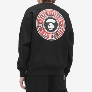 AAPE Universe Back Stamp Sweatshirt