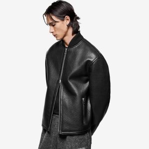 MKI Shearling Bomber Jacket