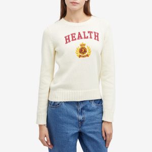 Sporty & Rich NY Health Crest Knitted Sweater