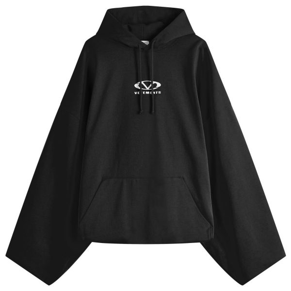 VETEMENTS Oval Logo Cropped Boxy Hoodie