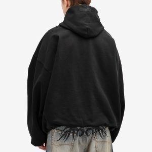 VETEMENTS Oval Logo Cropped Boxy Hoodie