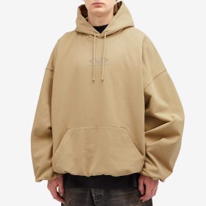 VETEMENTS Oval Logo Cropped Boxy Hoodie