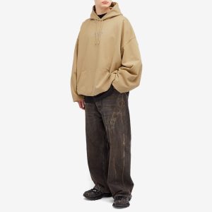 VETEMENTS Oval Logo Cropped Boxy Hoodie