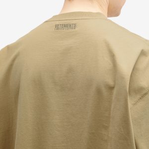 VETEMENTS Oval Logo Cropped Boxy T-Shirt