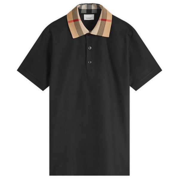 Burberry Cody Check Collar Polo