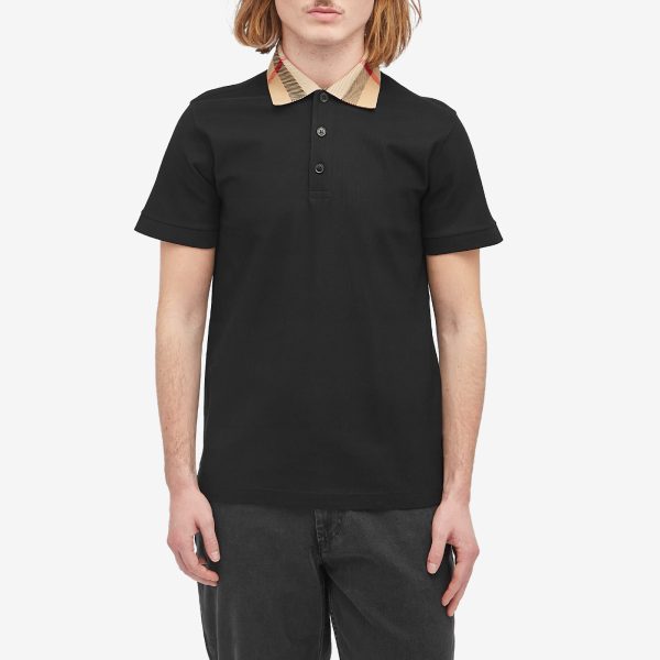 Burberry Cody Check Collar Polo