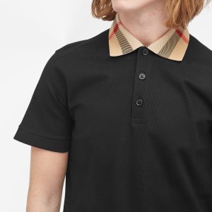 Burberry Cody Check Collar Polo