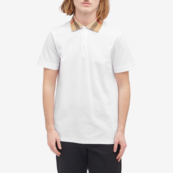 Burberry Cody Check Collar Polo