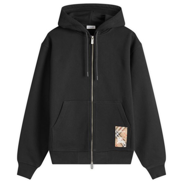 Burberry Check Label Zip Hoodie