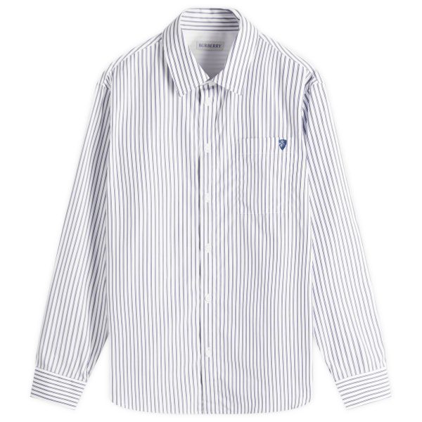 Burberry B Shield Logo Stripe Shirt