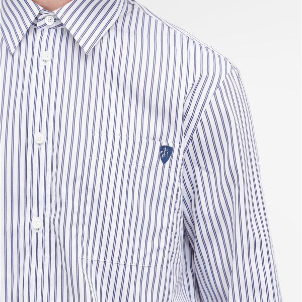 Burberry B Shield Logo Stripe Shirt