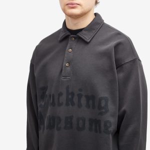 Fucking Awesome Blackletter Rugby Shirt