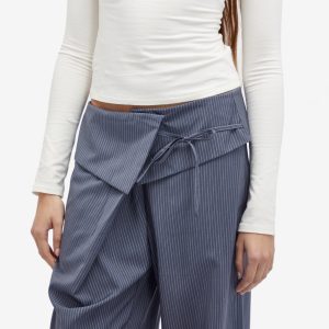 Deiji Studios Folded Wool Stripe Pants