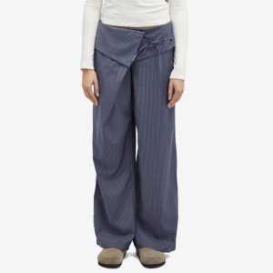 Deiji Studios Folded Wool Stripe Pants