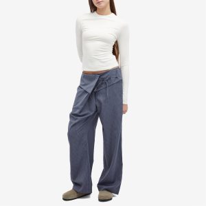 Deiji Studios Folded Wool Stripe Pants