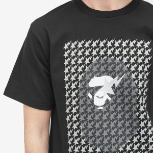 A Bathing Ape Sta Houndstooth Ape Head T-Shirt