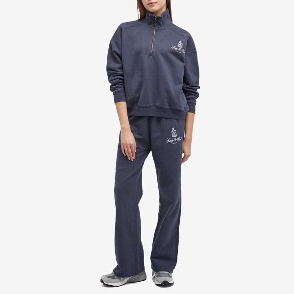 Sporty & Rich Vendome Embroidered  Straight Leg Sweatpant