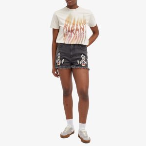 Isabel Marant Étoile Lesia Embroidered Denim Shorts