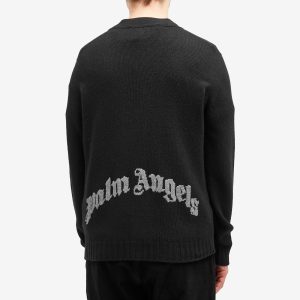 Palm Angels Curved Logo Cardigan