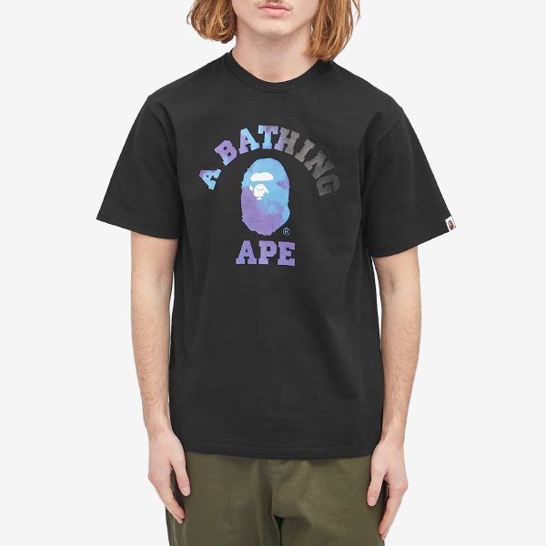 A Bathing Ape Tie Dye College T-Shirt