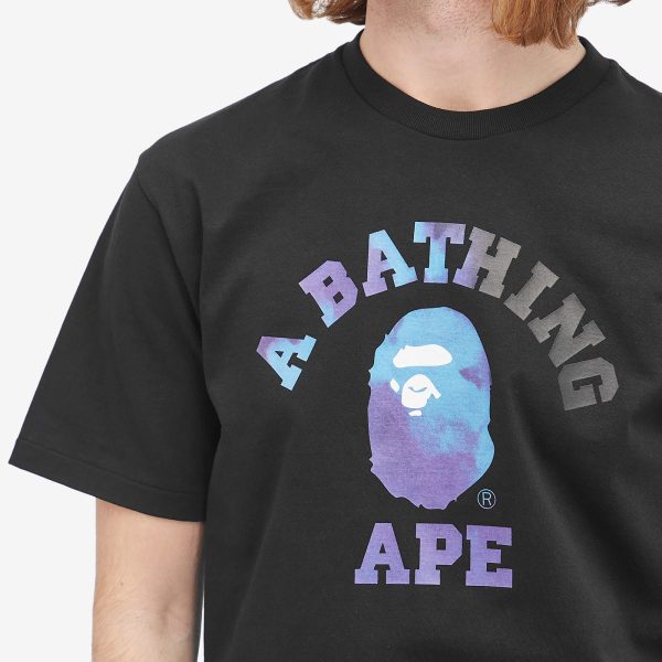 A Bathing Ape Tie Dye College T-Shirt