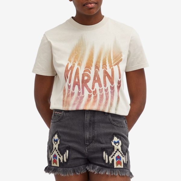 Isabel Marant Étoile Zoeline Spray Logo T-Shirt