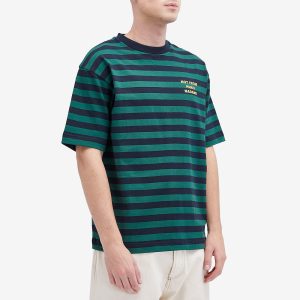 Drôle de Monsieur Logo Stripe T-Shirt