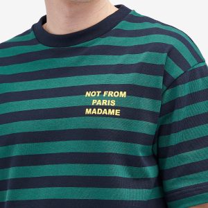 Drôle de Monsieur Logo Stripe T-Shirt