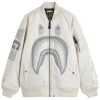 A Bathing Ape Shark Nylon Ma-1 Bomber Jacket