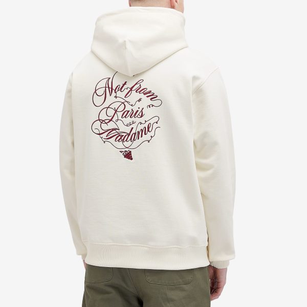 Drôle de Monsieur Not From Paris Madame Caligraphy Hoody