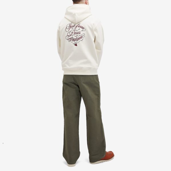 Drôle de Monsieur Not From Paris Madame Caligraphy Hoody