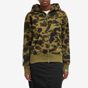 A Bathing Ape Camo Shark Full Zip Hoodie