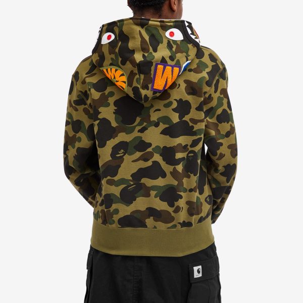 A Bathing Ape Camo Shark Full Zip Hoodie