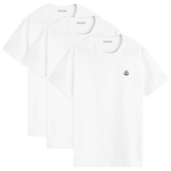 Moncler Lightweight Cotton Jersey Washed T-Shirt (3-Pack)