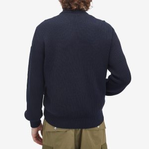 Moncler Cotton Yarn Cardigan Hybrid Jacket