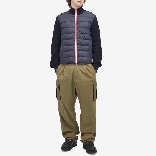 Moncler Cotton Yarn Cardigan Hybrid Jacket