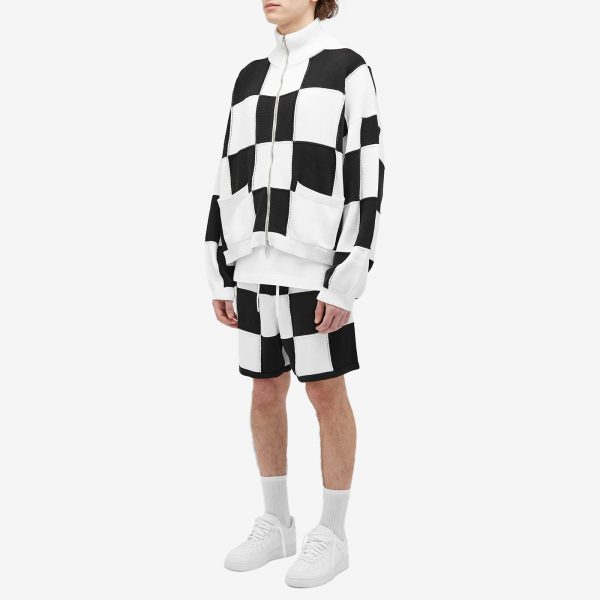 Cole Buxton Checkered Knit Jacket