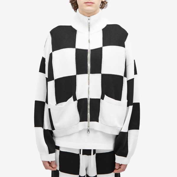 Cole Buxton Checkered Knit Jacket