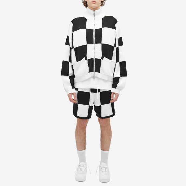 Cole Buxton Checkered Knit Jacket