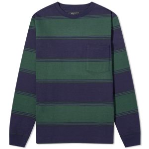 Beams Plus Long Sleeve Stripe Pocket T-Shirt