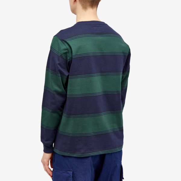 Beams Plus Long Sleeve Stripe Pocket T-Shirt