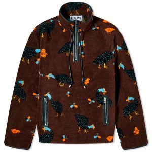 Loewe Bird Print Fleece Anorak