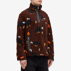 Loewe Bird Print Fleece Anorak