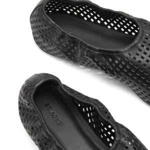 ST. AGNI Perforated Ballet Flats