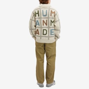 Human Made Animal Half-Zip Knit Sweater