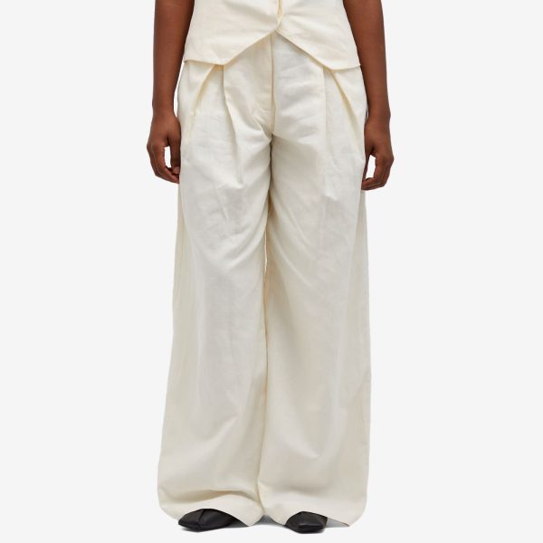 ST. AGNI Minimal Fold trousers