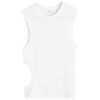 ST. AGNI Organic Cotton Cut Out Tank Top