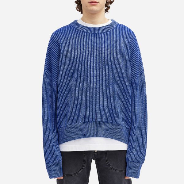 Cole Buxton Acid Wash Knit Sweatshirt